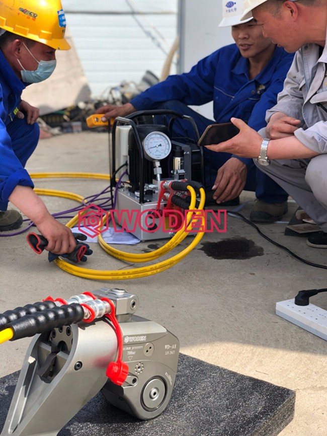 沃頓液壓扳手應用于盤錦某石化煉化廠 沃頓液壓扳手應用于盤錦某石化煉化廠